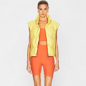 Varley workout SET Lets move Ryan gym bra & high rise biker short orange rust S